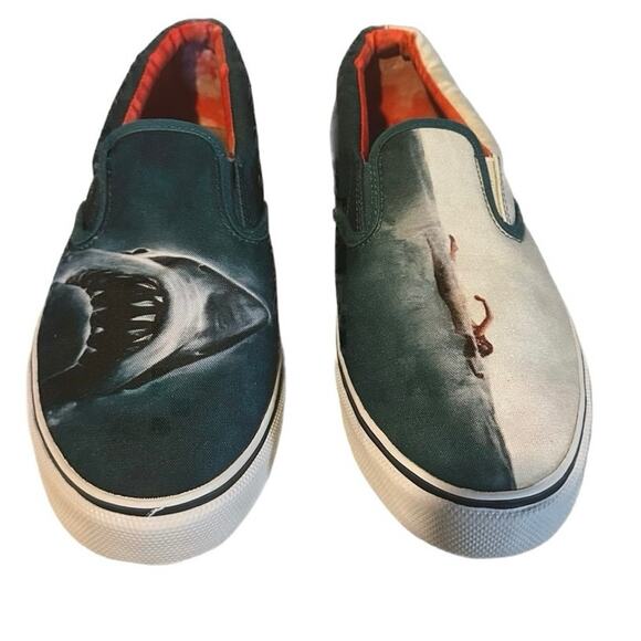 Sperry Other - Sperry x Jaws Striper X/O Shark Attack Slip-on Men's Size 10.5 Limited Edition